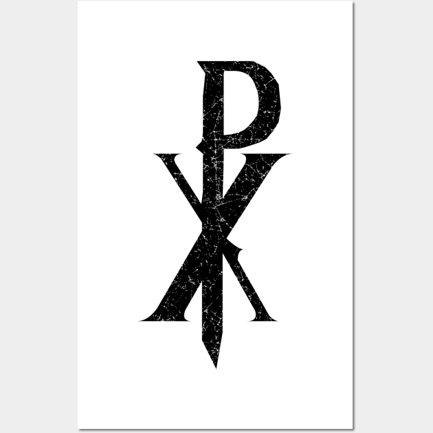 Chi Rho Christian Symbol - Large Logo Centered Wall Art by American Heritage